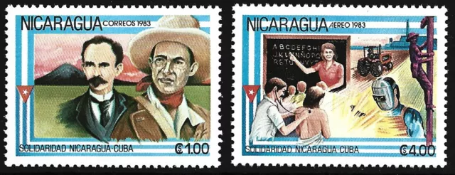 Nicaragua - Solidarität Satz postfrisch 1983 Mi. 2464-2465