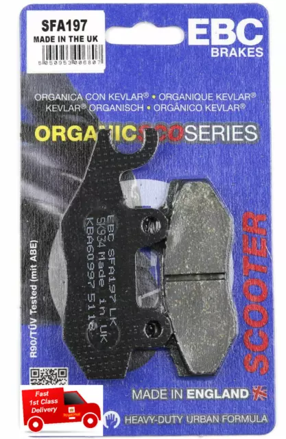 Fits Suzuki UH125 Burgman 2014 - 2018 EBC Organic FRONT Brake Pads SFA197