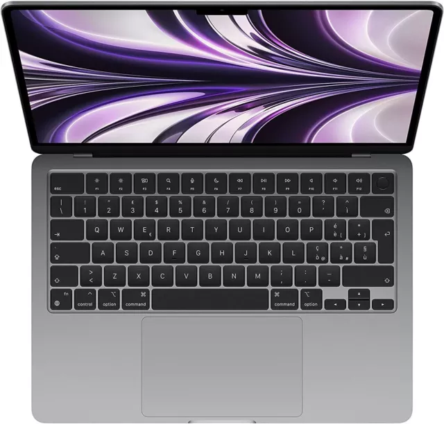 Apple MacBook Air 13,6" (256GB SSD, M2, 8GB) Laptop - Argento - MLXY3T/A...