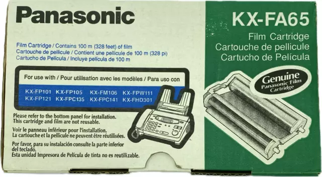 NEW Panasonic KX-FA65 Fax Machine Film Cartridge Toner Replacement KXFPC141 #99