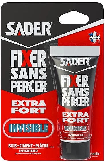 Pegar Fijación Extra Fuerte Invisible Sin Taladro 100% Materiales Tubo 50Gr S