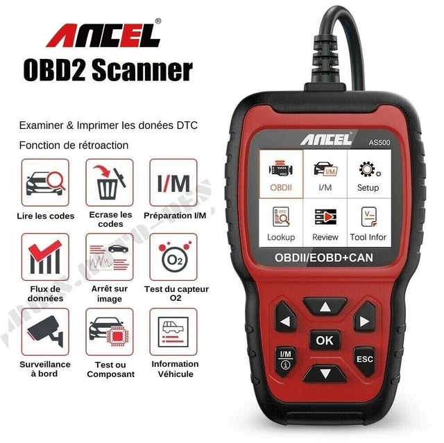 MUCAR Valise Diagnostic Auto, 2025 Mise à Niveau CS5 OBDII Diagnostic Voiture