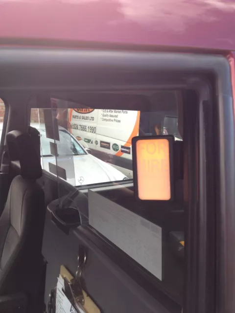 London Taxis Lti Tx1,Tx2 ,Tx4 Txe For Hire Sign Side Led New Taxi Light Box New