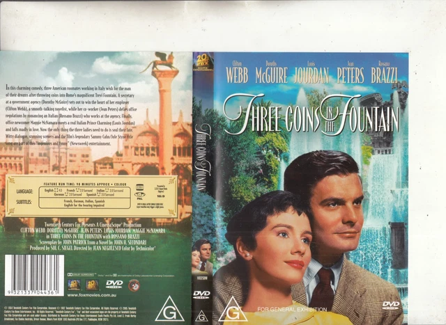 TREE COINS IN The Fountain-1954-[Clifton Webb]-20th Century Fox-Movie ...