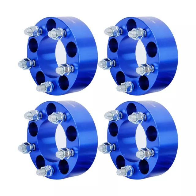 Blue For Jeep Wrangler TJ YJ XJ KJ KK 4x 5 Lug 2" Wheel Spacers Adapters 5x4.5