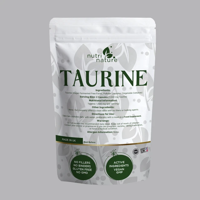 TAURINE CAPSULES High Quality Amino Acid Supplement £3.45 PicClick UK