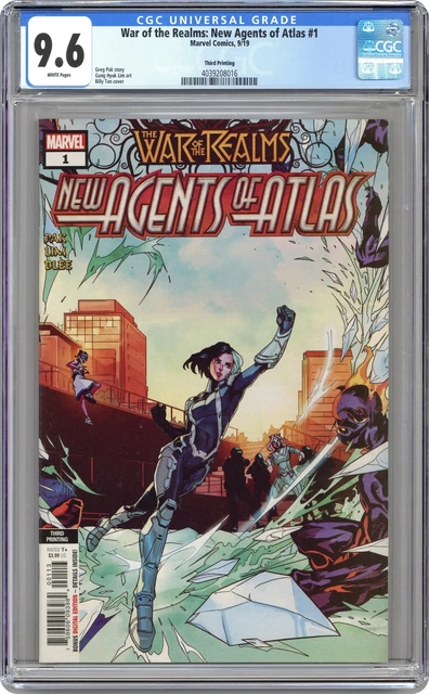 War of the Realms New Agents of Atlas 1G Lim Variant 3rd Printing CGC 9.6 2019