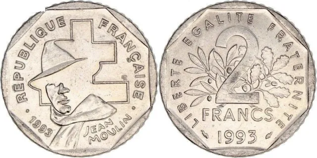 Lot de 25 Pièces de 2 Francs Jean Moulin  FDC