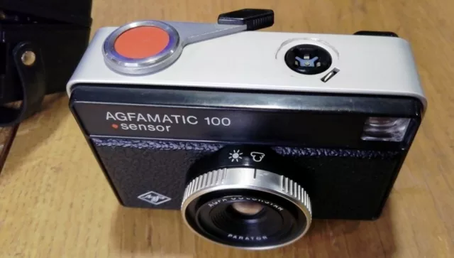 Appareil Photo Argentique Vintage AGFAMATIC 100 SENSOR - Allemagne 1972 - Noir, Compact, 35 Mm