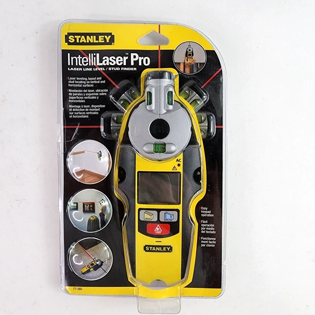 STANLEY 2-IN-1 INTELLILASER Pro Stud Sensor & Laser Line Level 0-77-260 OPEN BOX
