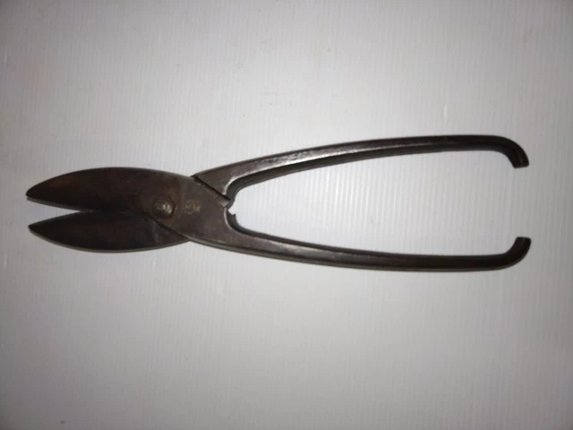 Cisaille à Tôle Ancienne - Outil Vintage Sans Marque - Fonctionnement OK