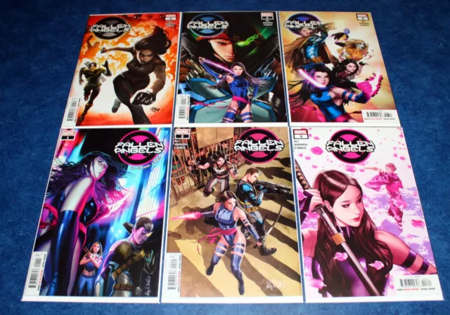 FALEN ANGELS #1 2 3 4 5 6 DX 1st print set MARVEL 2019 Psylocke CABLE X-23 NM