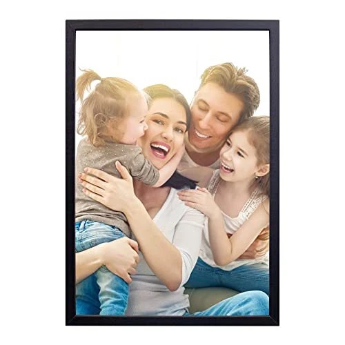 Cadre photo A4 noir cadre en bois massif avec plexiglas haute définition pour...