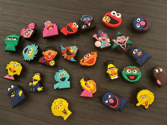 Sesame Street - 25pc Shoe Charms croc decoration Ernie Bert Elmo Big Bird Oscar