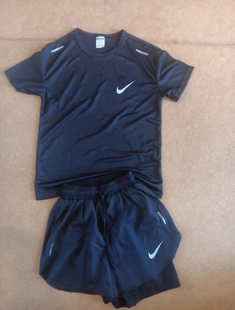 Ensemble Tee-shirt Et Short Homme P°°M ANG°L S - Noir, Qualité Supérieure, Neuf Avec étiquettes