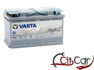 DX F21 315x175x190 VARTA AGM BATTERIA 80Ah 800A SILVER DYNAMIC AGM START&STOP 