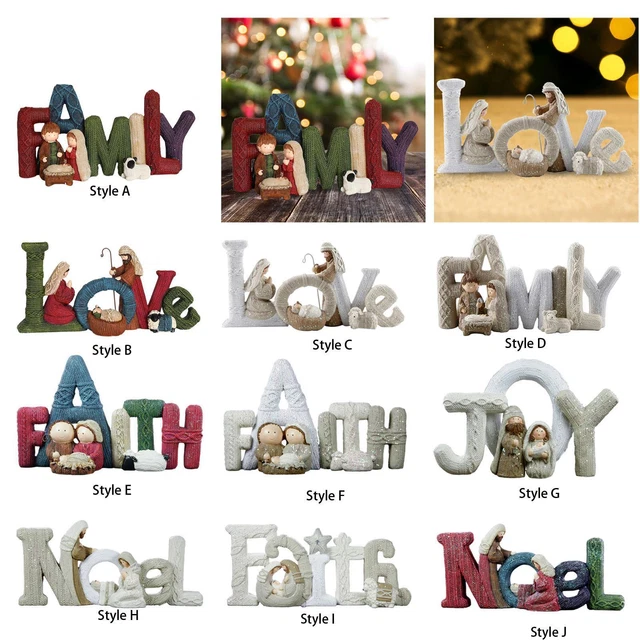 Figurine de Collection Alphabet Ornements, Décoration de Maison, Centre de