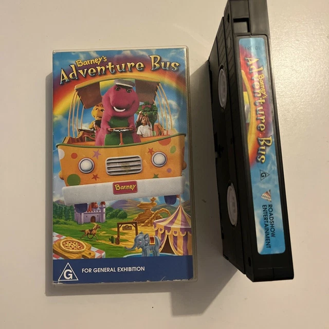 BARNEY’S ADVENTURE BUS Featuring 17 Favourite Barney Songs (VHS, 1998