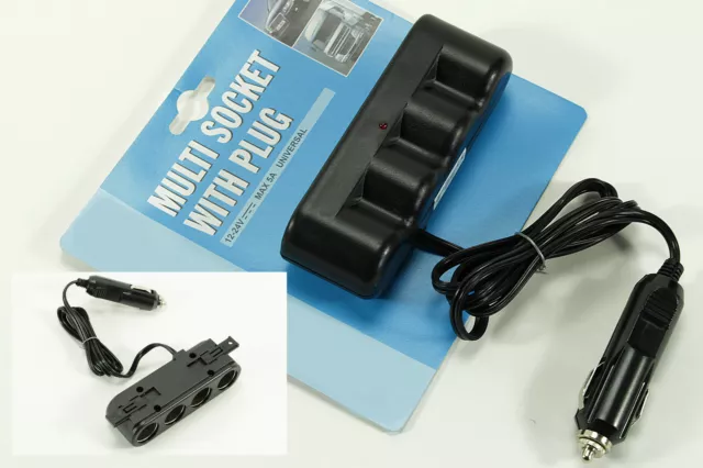 All Ride für Zigarettenanzünder und Normsteckdosen KFZ-Adapter, Auto KFZ  Ladegerät USB Adapter 12V / 24V 8 Ampere