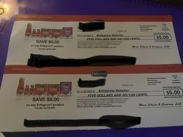 enfagrow toddler formula Checks