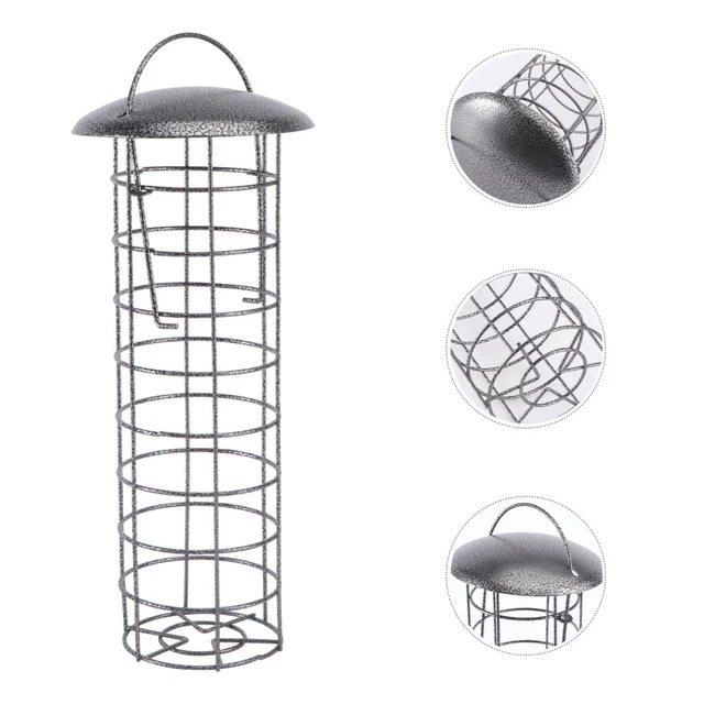 1Pc Creative Pendaison De Fer Mangeoire à Oiseaux Suspendus Suif Titulaire