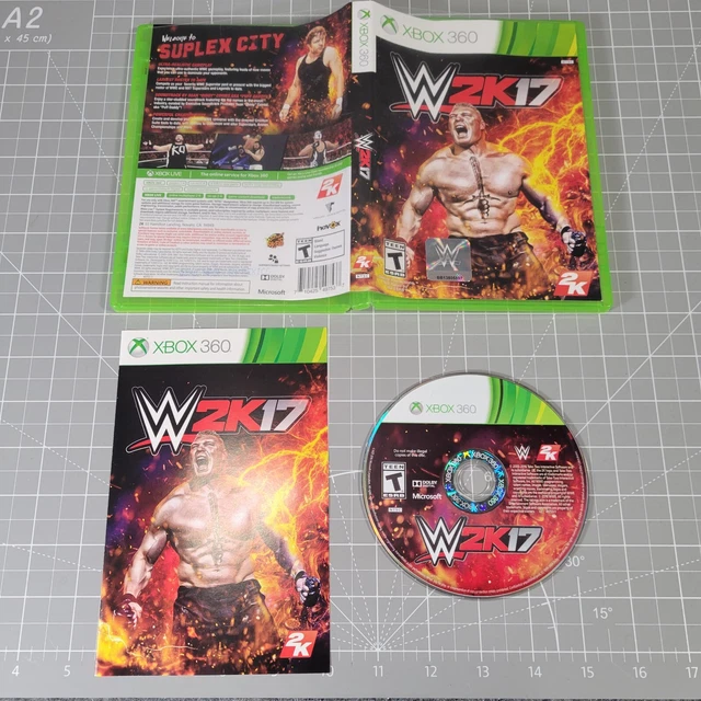 WWE 2K17 (MICROSOFT Xbox 360, 2016) Completo con Manual EUR 14,81