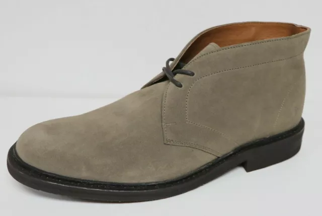 Frye Seth Men's 11 M  $228 Chukka Ankle Boots Grey Suede Leather Lace Up Brand