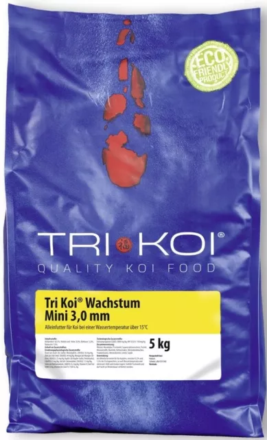 Tri Koi® Wachstum Mini (3,5mm) 5 - 50 kg, Koifutter Koi Teich