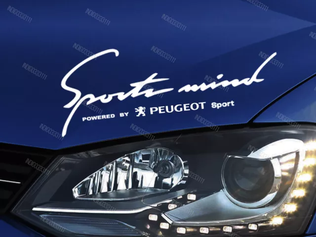 Sports Mind Aufkleber für Haube passt Opel 207 307 308 406 407 3008 Emblem LogoW