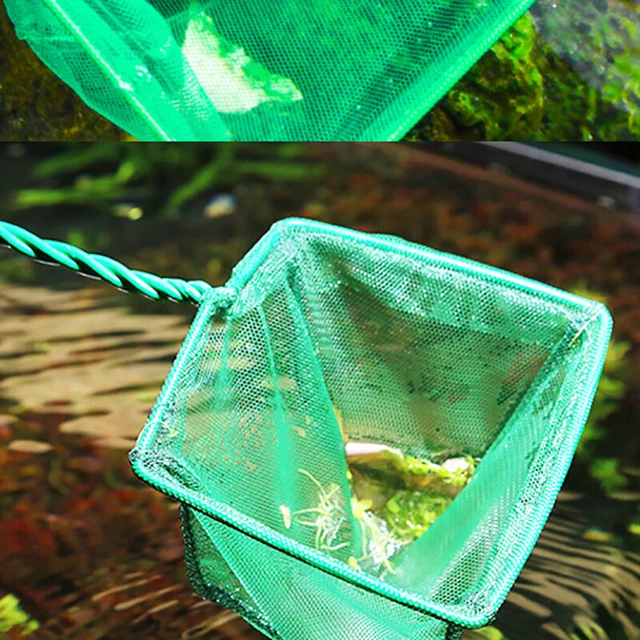 1Pc Green Aquarium Fish Tank Square Shrimp Small Betta Fish Net 3"-10" 6 Siz*UR 3