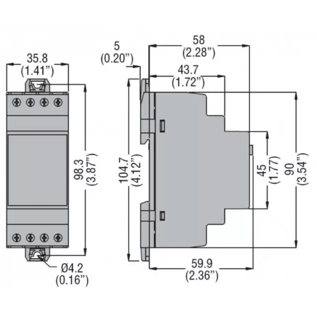 Relè di livello multifunzione lovato lvm40 A024 24v 2