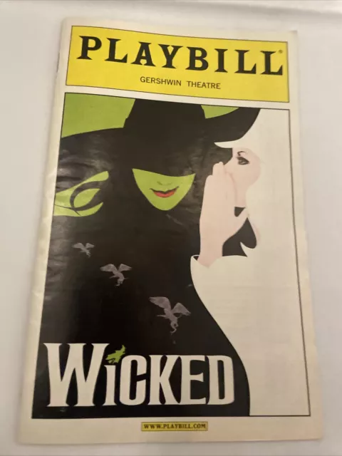 Wicked Broadway Playbill 2009- Alex Brightman! Alli Mauzey!