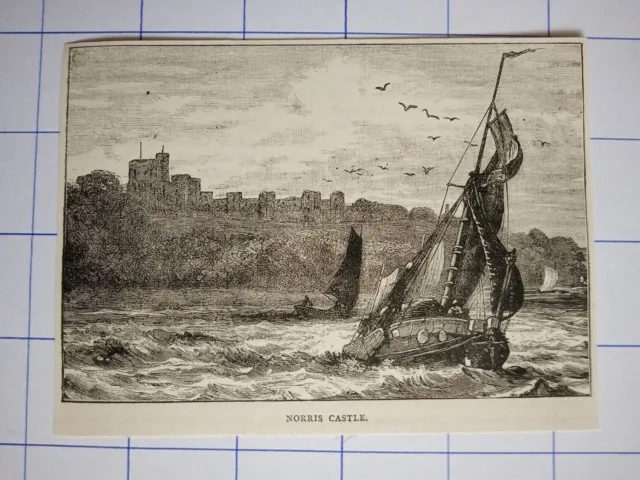 Norris castle boat sea rough weather  illustration 1891