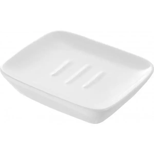 Porta sapone bagno in ceramica bianco mod. Dublino