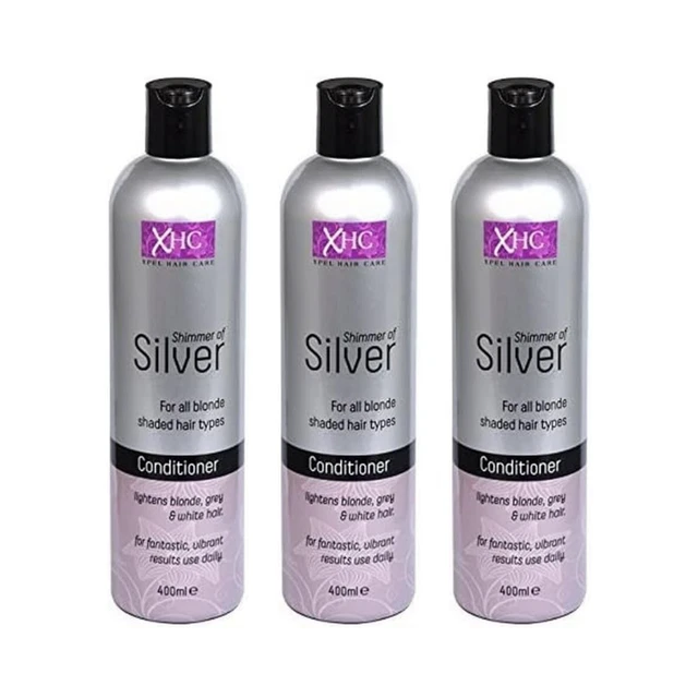 XHC Silver Shampoo 400 Ml – Gegen Gelbstiche Für Blondes, Graues & Gebleichtes Haar