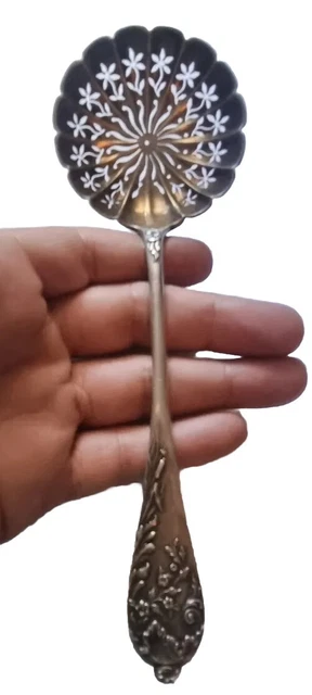 Ancienne Cuillère Saupoudreuse en Argent Minerve 1er Orfèvrerie Debain, Alphonse