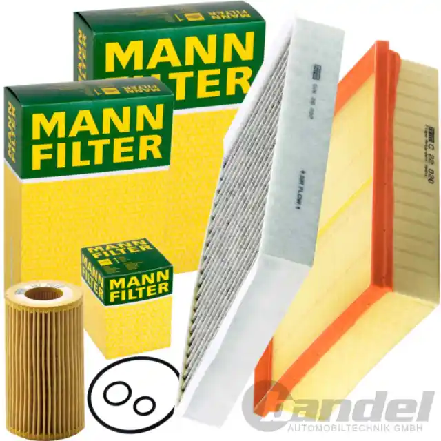 MANN FILTER INSPEKTIONSPAKET passend für MERCEDES A/B KLASSE W176 W246 CLA C117