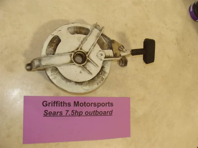 Sears 7.5hp outboard Ted williams recoil rewind pull rope start handle starter
