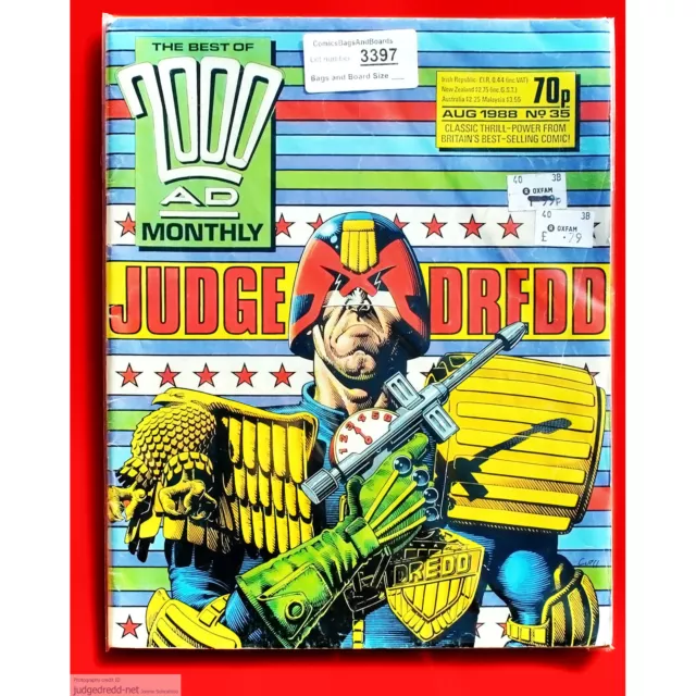 Best of 2000AD Monthly 35  Judge Dredd Comic Book Issue 1 8 88 UK 1988 (Lot 3397