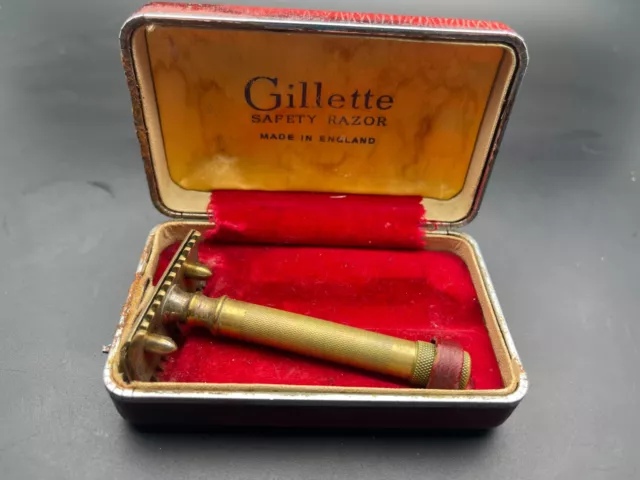 Vintage Gillette safety Razor with original box