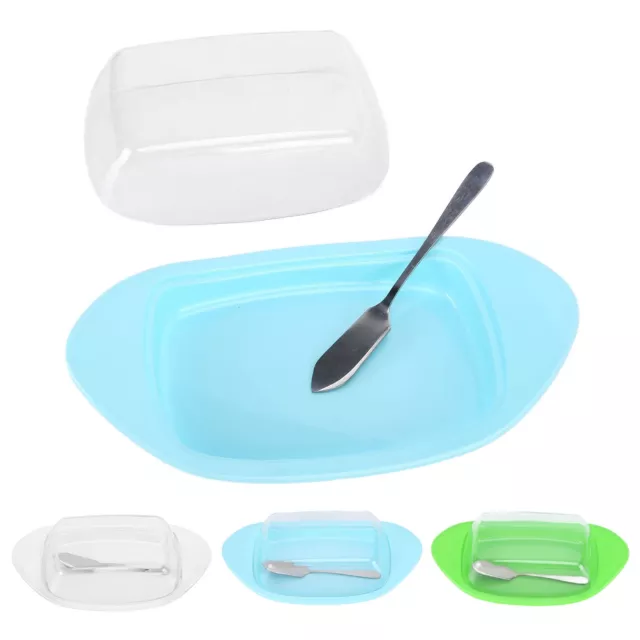 Ship‑Shaped Butter Cutting Box W/Cutting Knife And Lid Food Grade Chesse HG 2