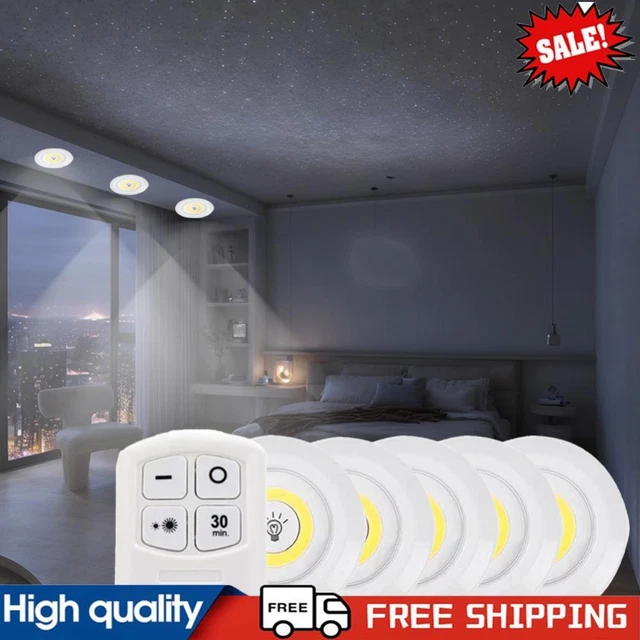 COB UNDER CABINET Night Light Dimmable Battery Operated for Bathroom ...