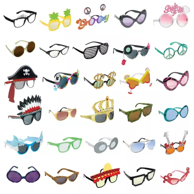 Funny Glasses Party Shades Novelty Fancy Dress Costume Accessory Birthday