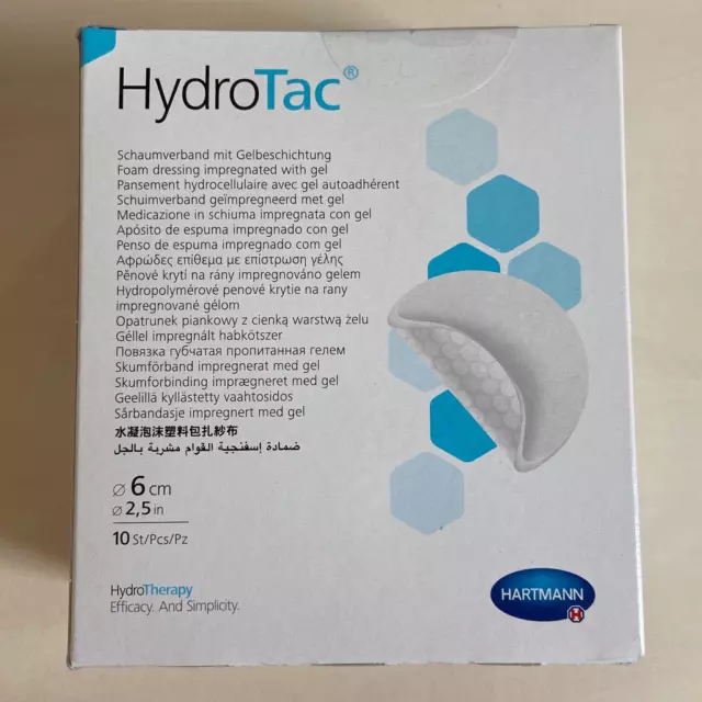 HydroTac Schaumverband, 6cm rund, 10 Stck, REF 685849