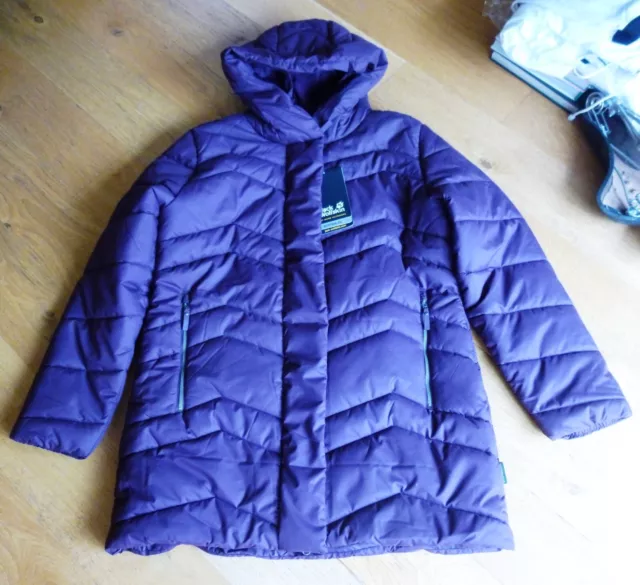 JACK WOLFSKIN KYOTO Women s Padded Puffer Coat Aubergine Purple XL
