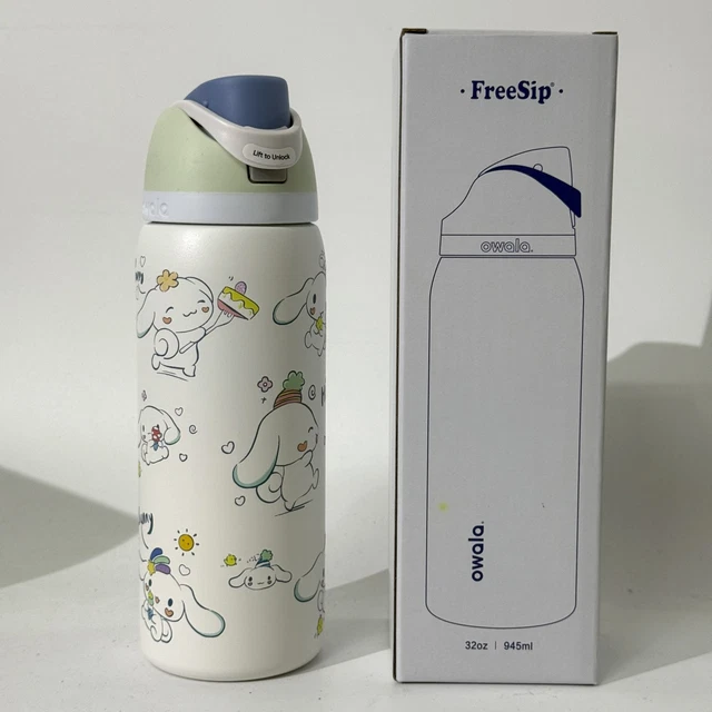 Bottiglia Owala FreeSip 32 Oz &ndash; Edizione Compleanno Bash 'TAKE A DIP' &ndash; Acciaio Blu Con Cannuccia