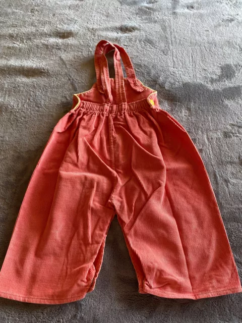 Vintage 1950s Baby Outfit Corduroy Overalls For 1yr Old With Lamb Design Rare! 3
