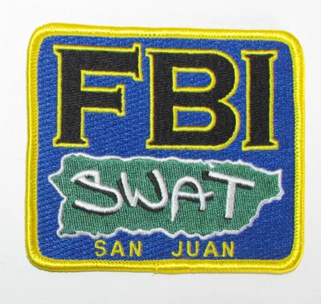 Puerto Rico San Juan FBI DOJ Justice SWAT Federal Police Patch