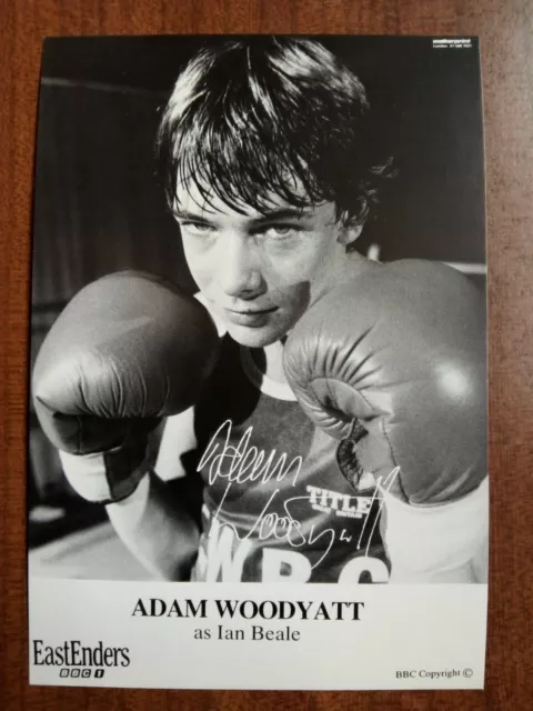 ADAM WOODYATT *Ian Beale* EASTENDERS PRE-SIGNED AUTOGRAPH FAN CAST PHOTO CARD