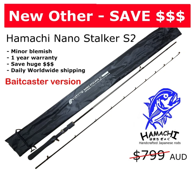 thumbnail image 2 of Hamachi Nano Xylimum Jigging Rod 5'6" 40-100lb PE4-10 – 2018 Model, Nano Composite Blank 2 of 4